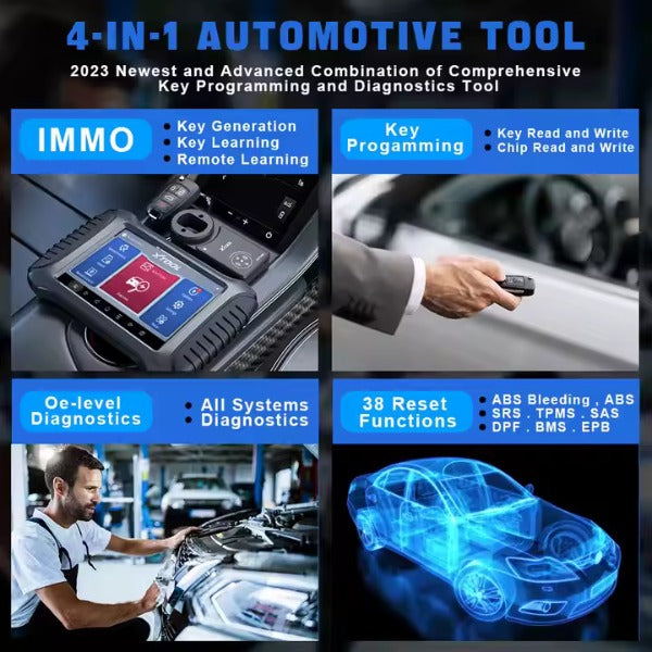 Xtool - X100-PAD3 - Full System Diagnostic - Bidirectional Test - 38 Special Functions - Coding and Topology Mapping