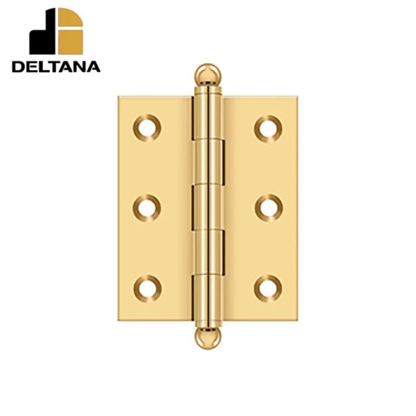 Deltana - 2-1/2" x 2" Hinge - w/ Ball Tips - Optional Finish