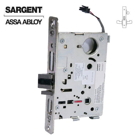 Sargent - 8271-24V - Electrified Mortise Lock Body - LN Rose / L Lever - Fail Secure - 24VDC - Grade 1