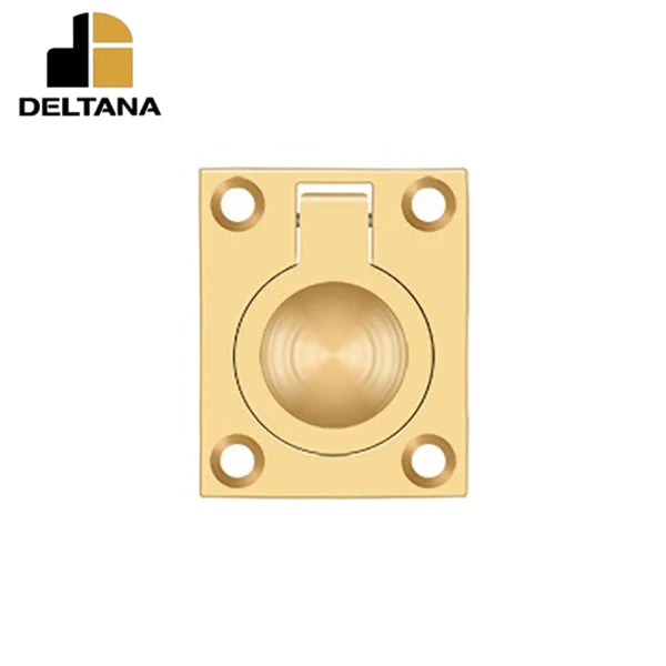 Deltana - Flush Ring Pull - 1-3/4" x 1-3/8" - Optional Finish