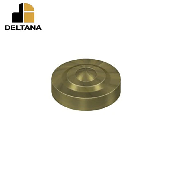 Deltana - Screw Cover - Round - Dimple - 1" Diam - Optional Finish