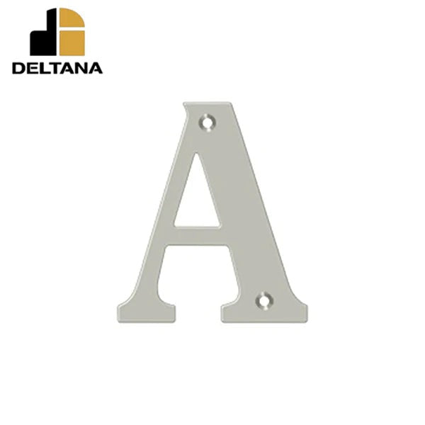 Deltana - 4" Residential Letter A - Optional Finish