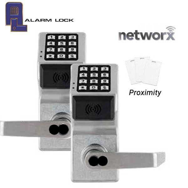 Alarm Lock Trilogy - PDL6300 - Double Sided Digital PROX Lever Set - Networx - IC - Wireless & Ethernet Feature - 26D - Satin Chrome