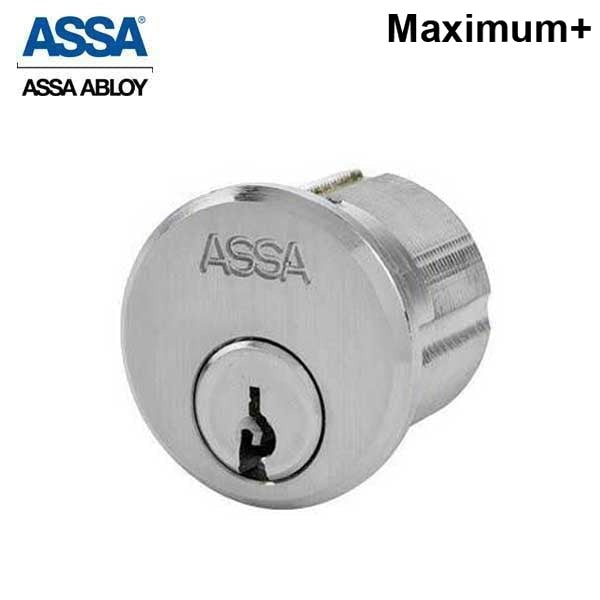 ASSA - Maximum+ - Mortise Cylinder - Adams Rite Cam - 1-1/8" - 626 - Satin Chrome