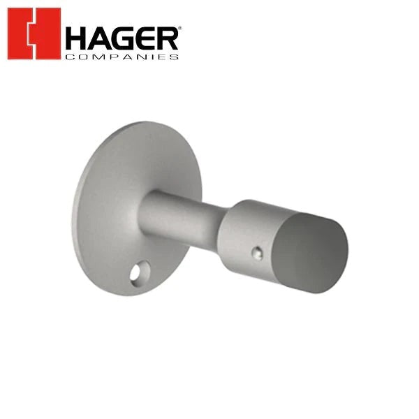 Hager - 255W - Wall Stop - Satin Chrome
