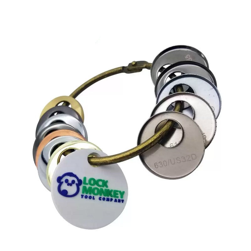 12 Piece Sample Pack of 3/4′′ Hardware Finish Rings (MK350) (LOCK MONKEY)