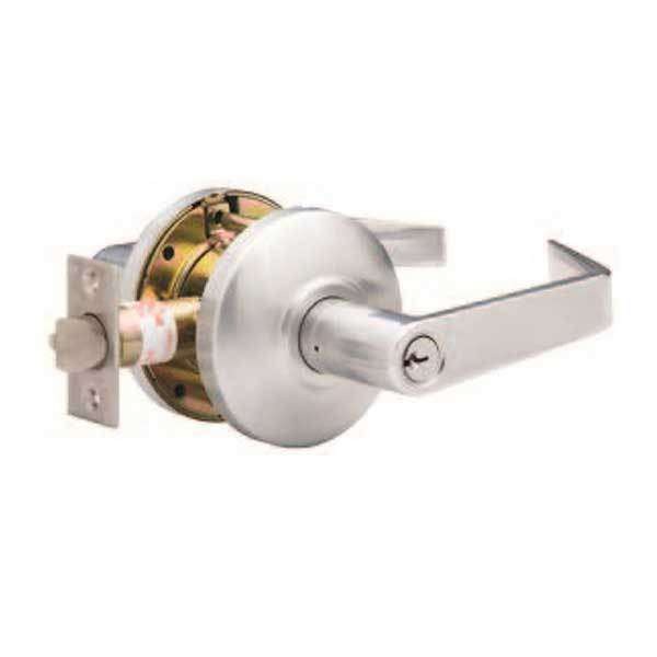 TownSteel - CSRC-1-86-S - Commercial Lever Set Handle - Clutch Lever Set - 2-3/4 " Backset - Satin Chrome - Storeroom - Grade 2