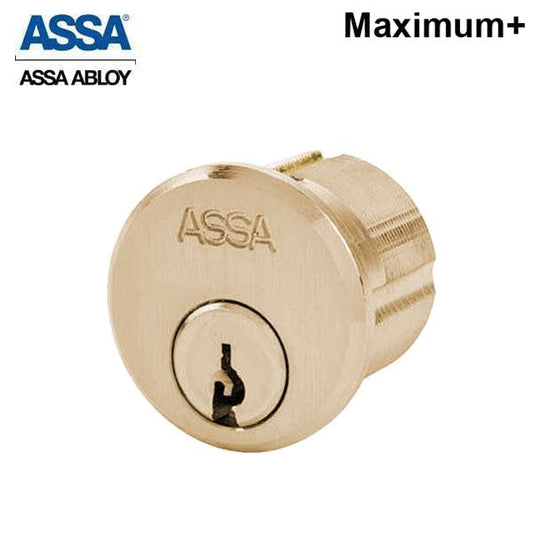 ASSA - Maximum+ - Mortise Cylinder - Adams Rite Cam - 1-1/4" - 612 - Satin Bronze