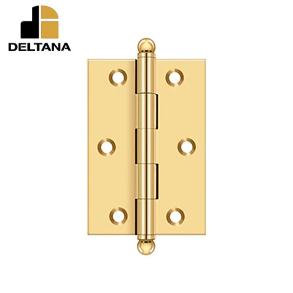 Deltana - 3" x 2" Hinge - w/ Ball Tips - Optional Finish