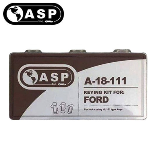 ASP-A-18-111 / Ford - Lincoln- Volvo / HU101 Track 2 / High Security Keying Kit (Tumblers)