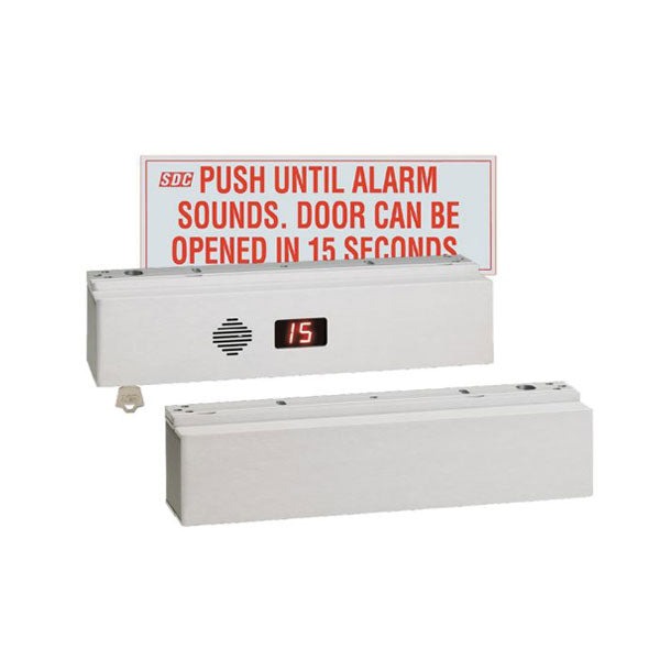 SDC - 1511TNAKV - Tandem Delayed Egress - EM Lock - Selectable Delayed - Surface Mount - 1650lbs. - 12/24VDC - Aluminum - Fire Rated - Grade 1