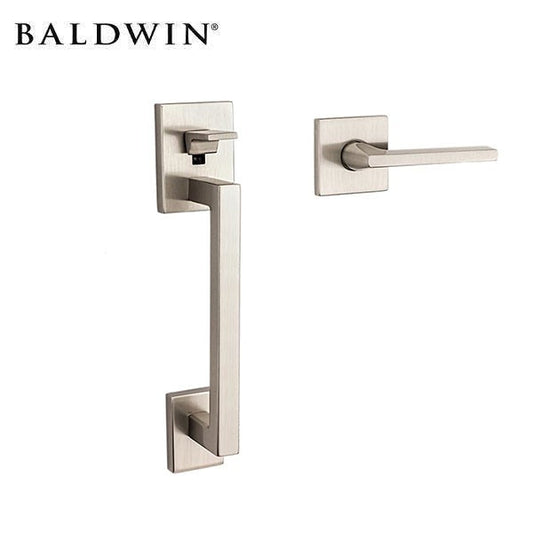 Baldwin Estate - 85390 - Minneapolis Sectional Entry Handleset - 056 - Lifetime Satin Nickel - Grade 2 - Right Handed