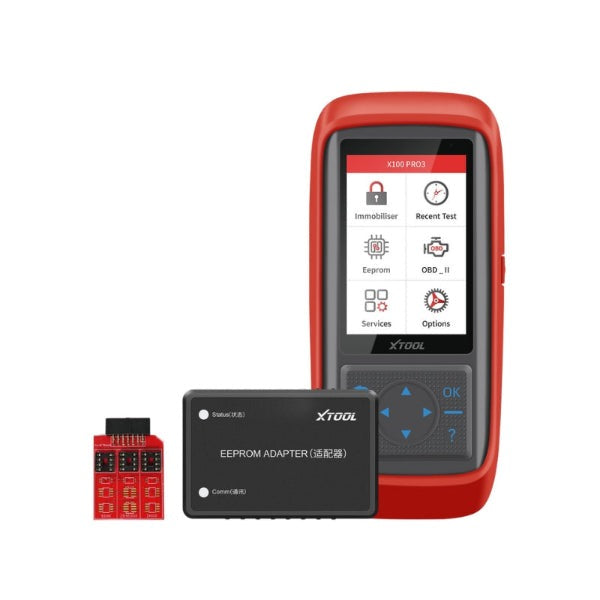 XTool - X100-PRO3 - Automotive Car Key Programmer - Oil - Maintenance Light - EPB - ABS - Throttle Relearn - Bleeding - Sensor Adjustment - EEPROM Adapter