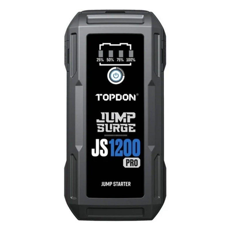 TOPDON - JS1200 - 1800 Peak Amp Battery Jumpstarter - Power Bank and Flashlight