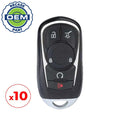 10 x 2017-2020 Buick Envision / 5-Button PEPS Smart Key / PN: 13584500 / HYQ4AA (OEM Recase)