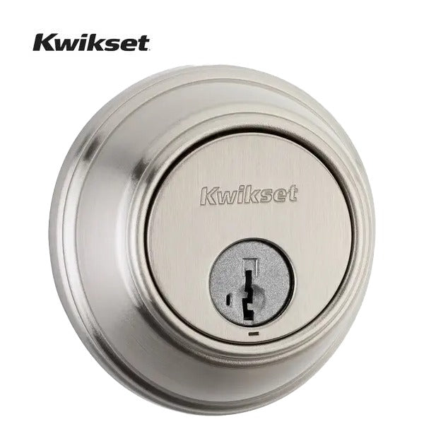 Kwikset - 817 - Key Control Deadbolt - Round Exterior - Pick Resistant - Single Cylinder - Microban Protection