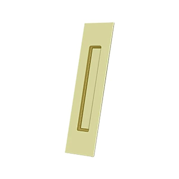 Deltana - Flush Pull - Rectangular - Heavy Duty - 10" x 2-1/4" x 1/2" - Solid Brass - Optional Finish