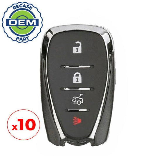 10 x 2016-2020 Chevrolet / 4-Button Smart Key / PN: 13584504 / HYQ4EA (OEM Recase)