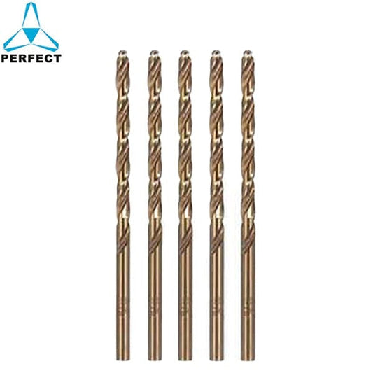 Perfect - HSS Drill Bit - 5 Pack - Fully Ground 1/2" 5% Cobalt M35
