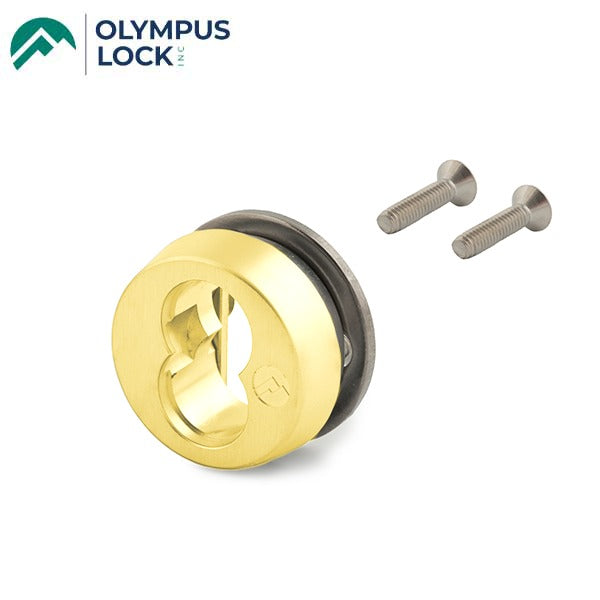 Olympus - 723S - SFIC Sliding Door Cylinder Housing - Polished Brass