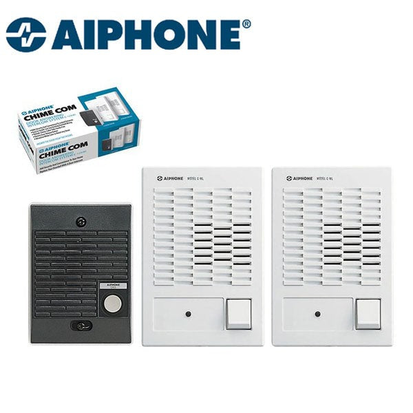 Aiphone - C-123LW - Dual Master ChimeCom Set - 1 Door - 2 Masters - 6VDC