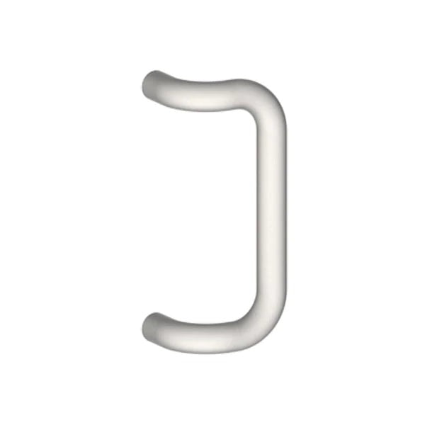 Hager - 12L - 90° Offset Pull - Round - Satin Stainless Steel