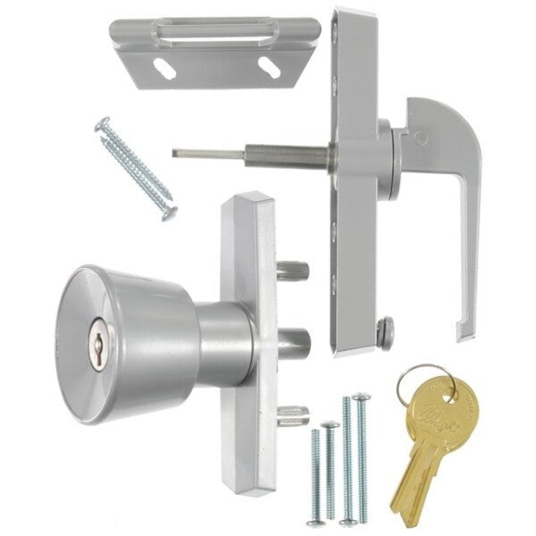 Wright - VK670 - Keyed Universal Knob Latch - Aluminum