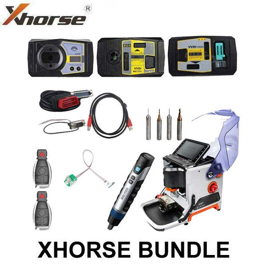 Xhorse - Complete Cut & Programming Bundle - Condor Mini Plus - VVDI2 - VVDIMB - VVDIPROG - MiniPROG - SOIC8 Adapter - 1 Year Unlimited MB Tokens - 2 Keys