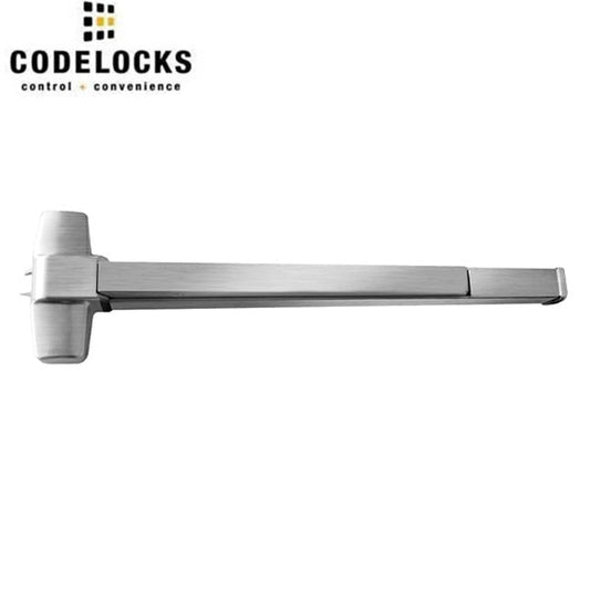 CodeLocks - CL36R / CL48R - 36" / 48" Door Width - CL-ED Series Steel Rim Exit Device - Brushed Steel - Grade 1
