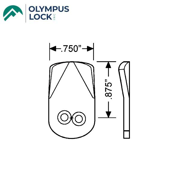 Olympus - 720 Series - 3-D1 - 0.875" Short Direct Drive Cam