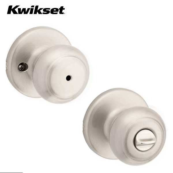 Kwikset - Cove Knob Set - Round Rose - Optional Finish - Optional Function - Grade 3