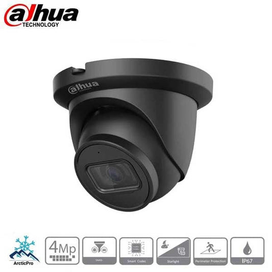 Dahua / IP / 4MP / Eyeball Camera / Fixed / 2.8mm Lens / Outdoor / WDR / IP67 / 50m IR / Starlight / ePoE / Built-in Microphone / Smart Motion Detection / 5 Year Warranty / DH-N43AJ52-B