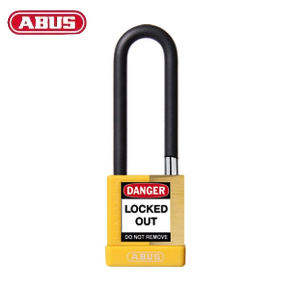 Abus - 20103 - Plastic-Covered Aluminum Core Padlock 74M/40 - 3" Shackle - Optional Keying - Optional Finish - 3 Pack