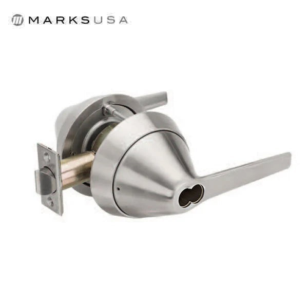 Marks USA - 195SSF - Institutional Series Lifesaver Cylindrical Lever Set - SFIC - Anti-Ligature - Storeroom - Grade 1