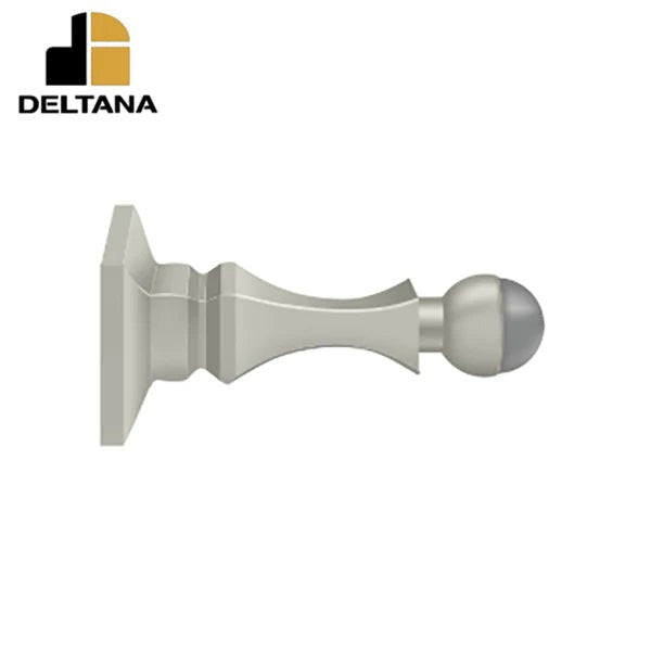Deltana - 3-1/2" Baseboard Door Bumper - Heavy Duty - Solid Brass - Optional Finish