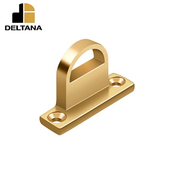 Deltana - Offset Heavy Duty Strike for Heavy Duty Bolt - Solid Brass - Optional Finish
