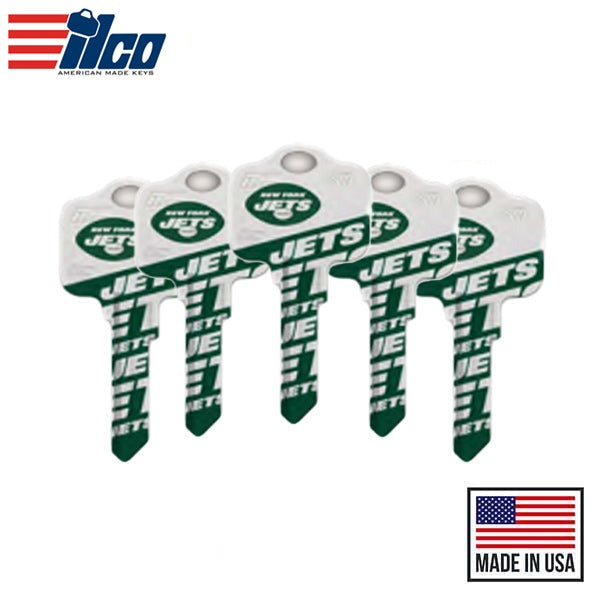 Ilco - NFL TeamKeys - Key Blank - New York Jets - KW1 (5 Pack)
