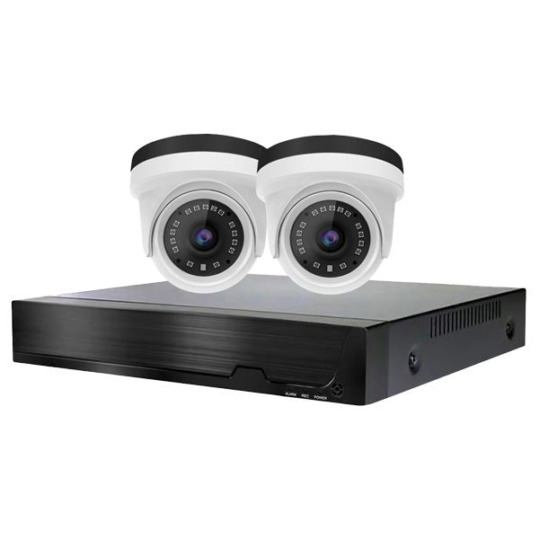 Devision / HDCVI DVR Kit / 4 Channels / 5MN XVR / NO HDD / 2 x 2MP Eyeball Cameras w/ 4mm Lens / DVA-XD2504-2240