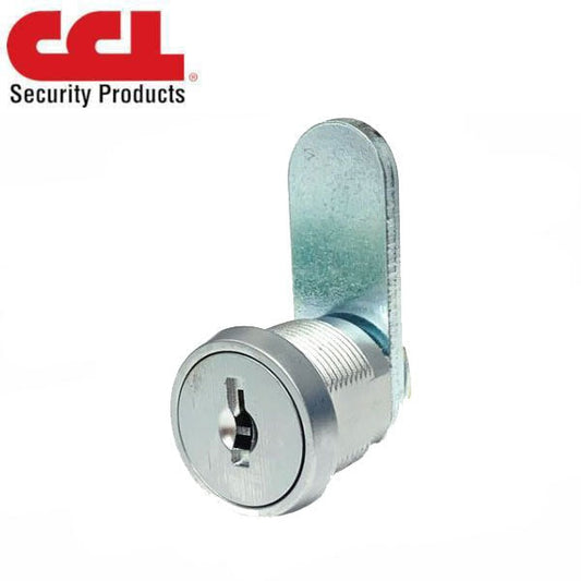 CCL - B15751 - Disc Tumbler Cam Lock - 1-1/4" Cylinder - Keyed Alike - Satin Chrome