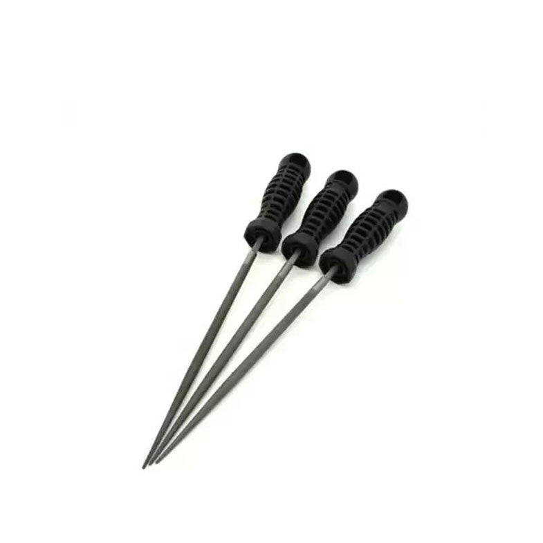 6" Round Impressioning File Set Handles - Set of 3 - #0, #2, and #4 Cut (MK710) (LOCK MONKEY)