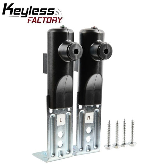 KeylessFactory - Garage Door Opener - Remote Safety Beam - Sensor Eyes Replacement with Gate Bracket Kit Assembly for Genie Overhead Door (STB-BL, GSTB-R)