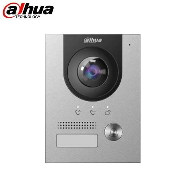 Dahua / IP / 2MP / Video Doorbell / Fixed / 1.9mm Lens / Outdoor / IP65 / IK07 / Active Alarm / Built-in Microphone & Speaker / 5 Year Warranty / DH-VTO2202F-P