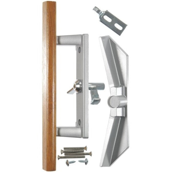 Wright - V1104 - Patio Surface Mounted Patio Door Latch - Optional Keying - Aluminum