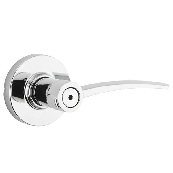 Kwikset - 730KTL - Katara Lever Set - Round Rose - 26 - Polished Chrome - Privacy - Grade 2