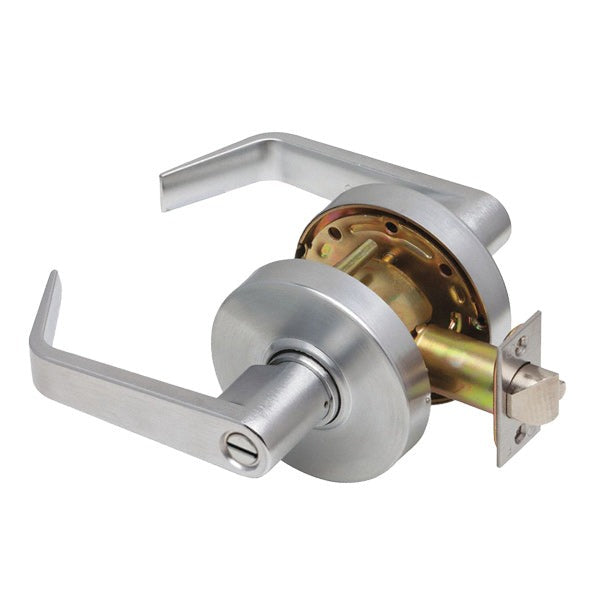 Dexter C2000 - Commercial Lever Set Handle - 2-3/4” Standard Backset - Satin Chrome - Privacy - Grade 2