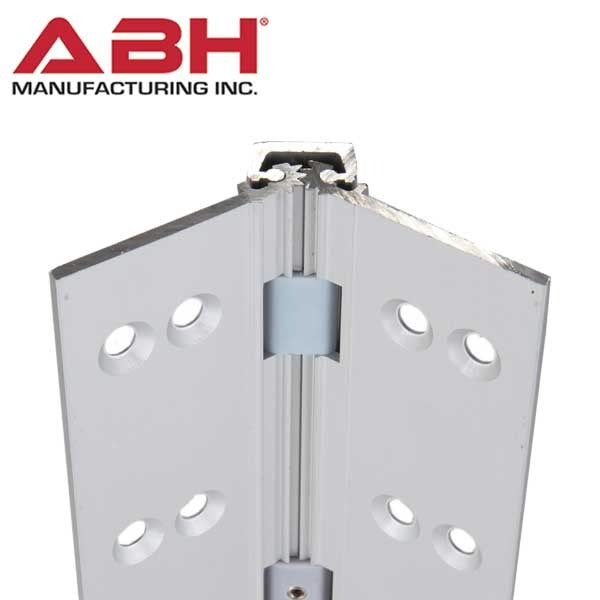 ABH - A110 - Continuous Hinges - Geared - Full Mortise - 83" length - Clear Aluminum - Grade 1