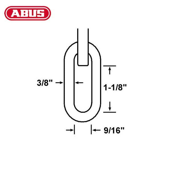 Abus - KS - Optional Length - High-Security Chain & Sleeve - Optional Diameter