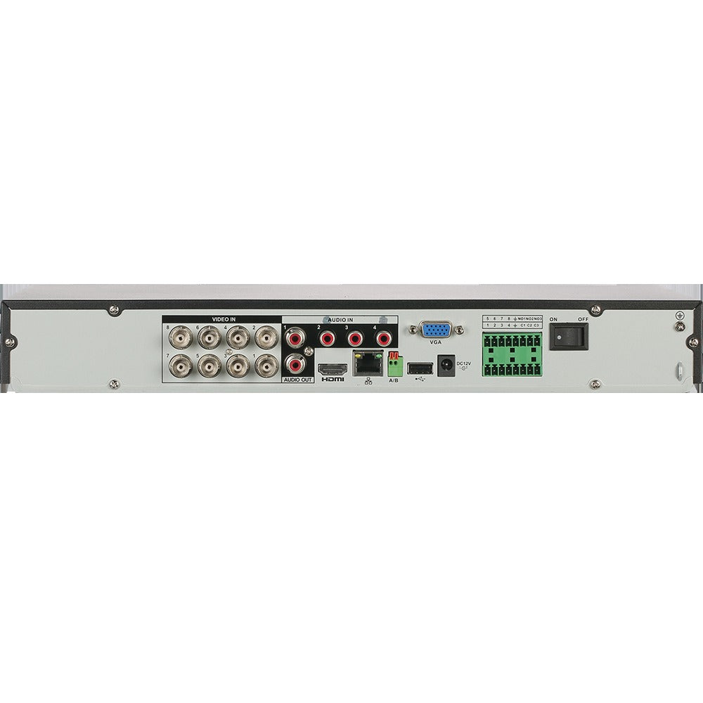Dahua / HDCVI DVR / 8 Channels / Analytics+/ 1U / Penta-brid / 8MP / 4k / No HDD / X82B2A