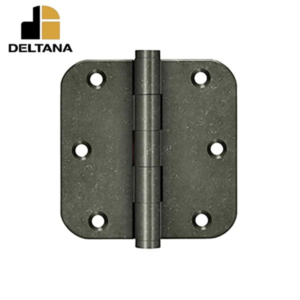 Deltana - 3-1/2" x 3-1/2" x 5/8" Radius Hinge - Optional Finish