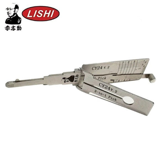 ORIGINAL LISHI - Chrysler CY24 Y157 Y159 / V2 / 8-Cut / 2-in-1 Pick & Decoder / Anti Glare